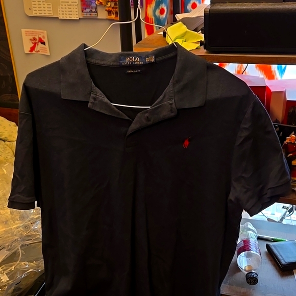 Polo Ralph Lauren Other - Polo Ralph Lauren Custom Slim Flit 2XL Dark Navy Short Sleeve Polo